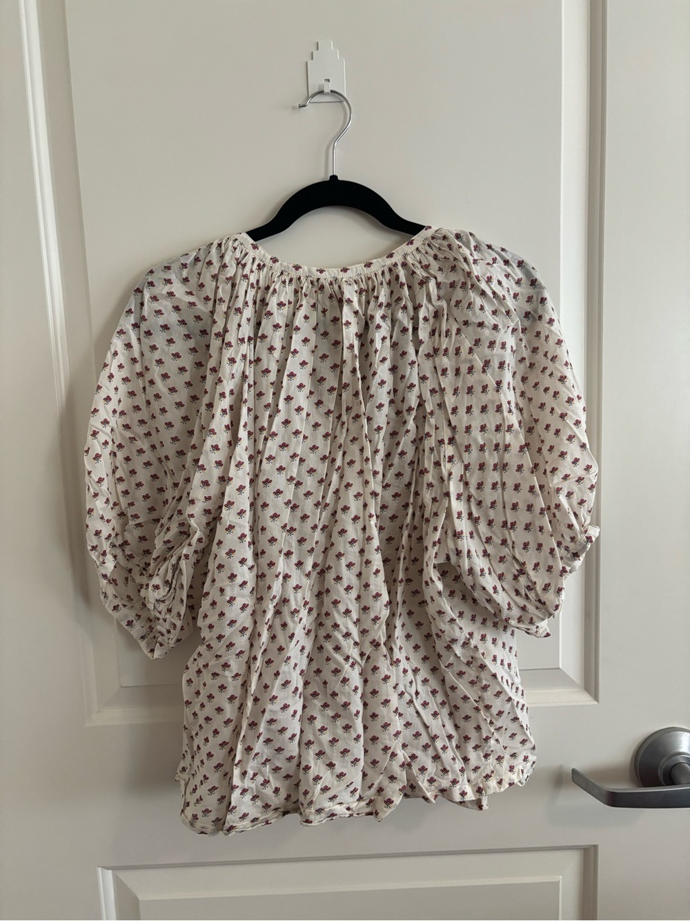 GAP x DOEN collab Cream Peasant Blouse with Floral Motif - Picture 5 of 5